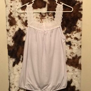 Woman’s medium white tank top